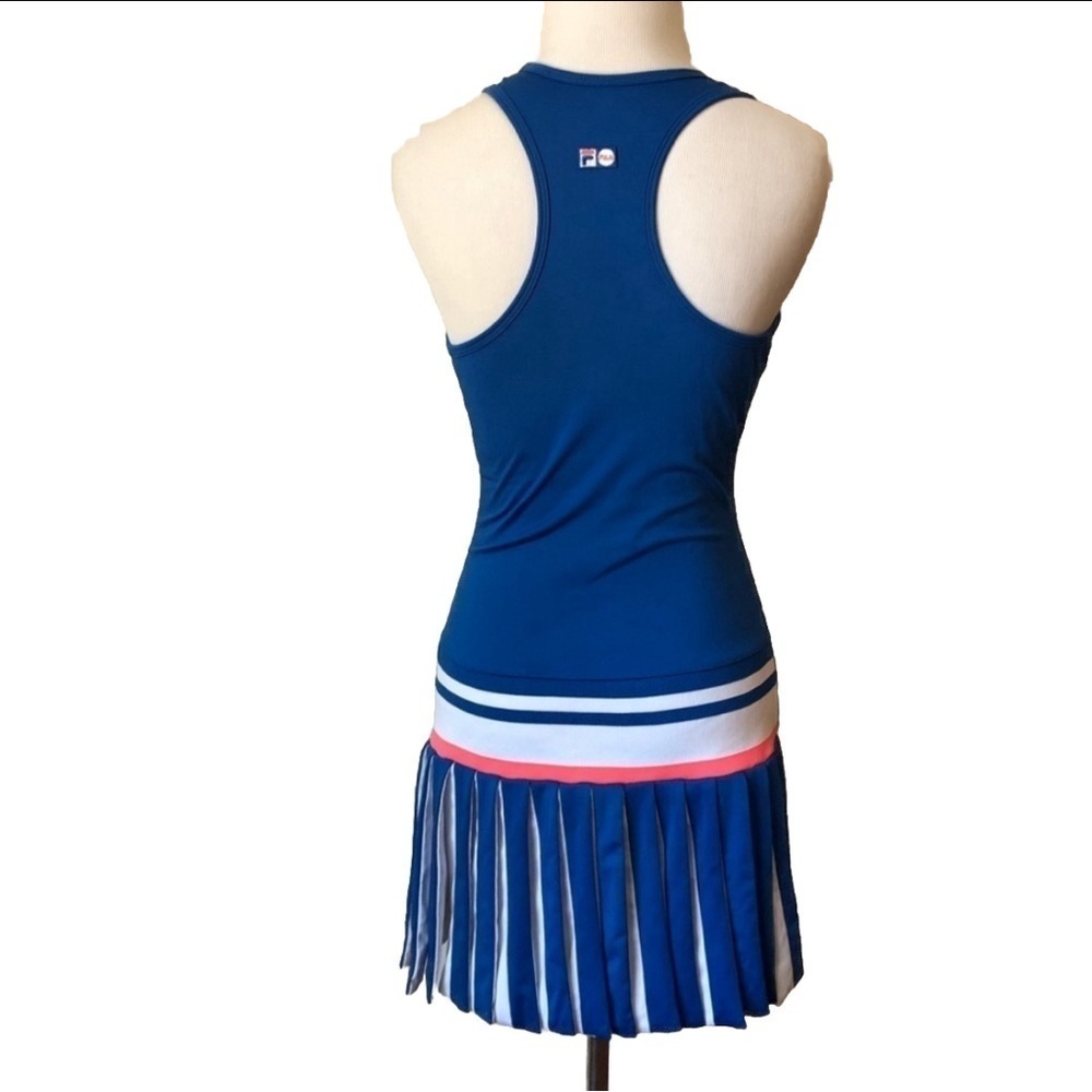 FILA Cheerleader dress blue, white size:XS - Picture 2 of 15